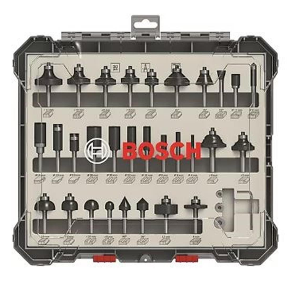 Bosch Pro Freze Seti 30 'lu Karışık 6mm şaftlı - 2607017474